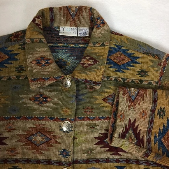 SOLD More by Lata Southwestern Tapestry Jacket - Picture 5 of 7